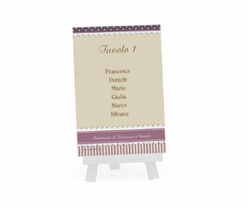 Klick: Details zu Segnaposti matrimonio collezione Sorrento anzeigen Segnaposti matrimonio collezione Sorrento Tischaufsteller lila