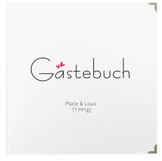Klick: Details zu Gästebuch Selection Hochzeit "Twohearts" anzeigen Gästebuch Selection Hochzeit Twohearts Leinen-Hardcover pink