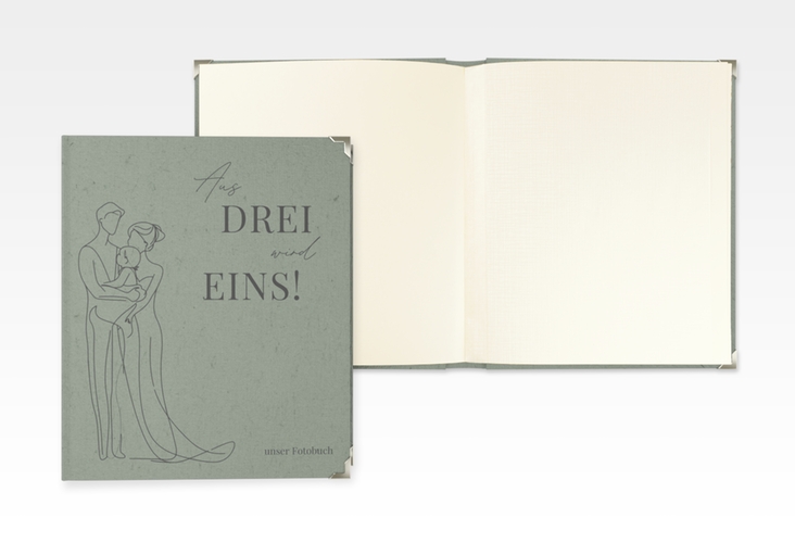 Hochzeitsalbum Vereint 21 x 25 cm gruen