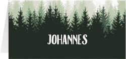 Tischkarte Hochzeit "Forest"