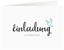 Einladung Taufe "Belief"