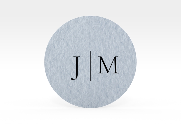 Aufkleber Hochzeit Hochzeitsfreude Aufkleber, selbstklebend, rund blau