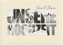 Willkommensschild Leinwand Letters 70 x 50 cm Leinwand beige
