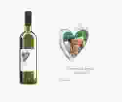Etichette vino matrimonio collezione Tolone Etikett Weinflasche 4er Set azzuro