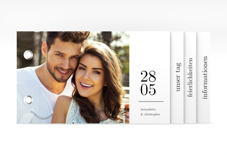 Hochzeitseinladung Minimal Booklet