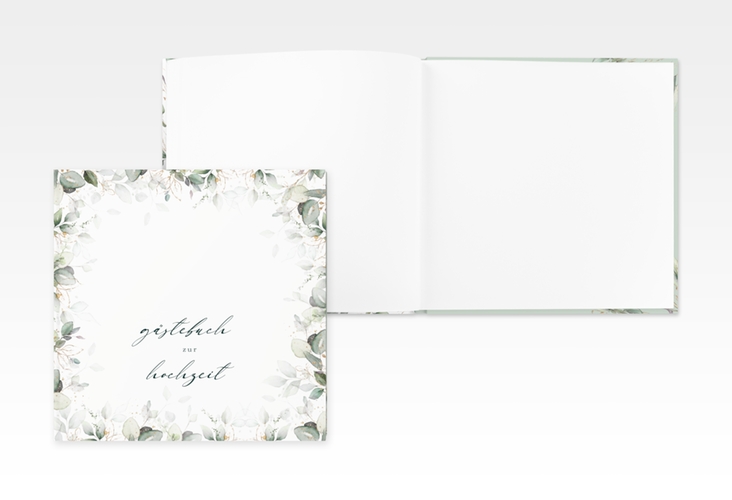 Gästebuch Creation Hochzeit Poesia 20 x 20 cm, Hardcover weiss