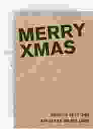 Geschäftliche Weihnachtskarte "Cardboard"