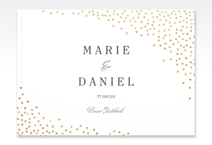 Gästebuch A4 quer Glitter A4 quer, Hardcover