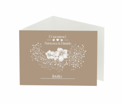 Klick: Details zu Inviti matrimonio collezione Pescara anzeigen Inviti matrimonio collezione Pescara A6 doppelt geklappt beige