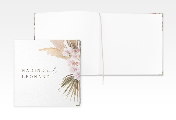 Gästebuch Selection Hochzeit Nude Leinen-Hardcover weiss