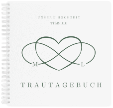 Klick: Details zu Trautagebuch Hochzeit "Infinity" anzeigen Trautagebuch Hochzeit Infinity Trautagebuch Hochzeit gruen