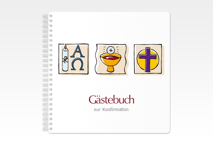 Gästebuch Konfirmation Calicem Ringbindung