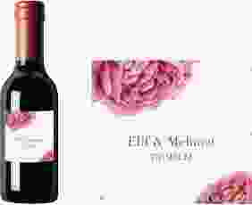 Piccoloetikett Hochzeit Cherie Etikett Piccolo rosa