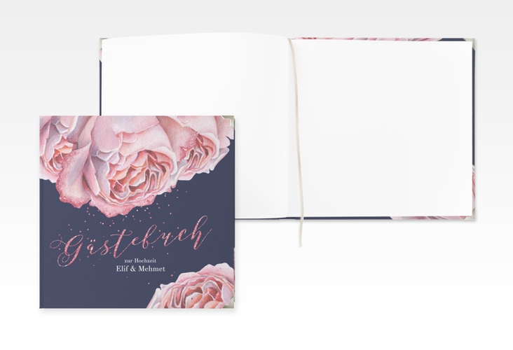 Gästebuch Selection Hochzeit Cherie Leinen-Hardcover rosa