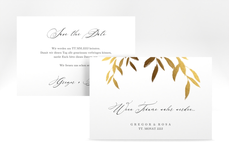 Save the Date-Karte Demure A6 Karte quer