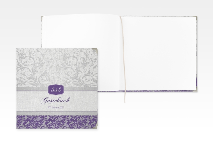 Gästebuch Selection Hochzeit Latina Leinen-Hardcover lila