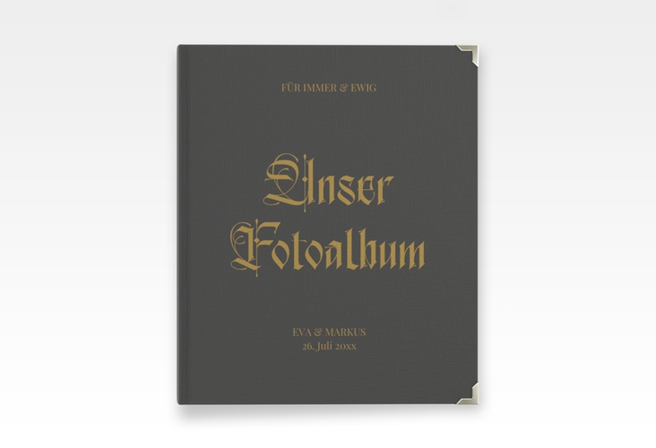 Hochzeitsalbum Wednesday 21 x 25 cm schwarz