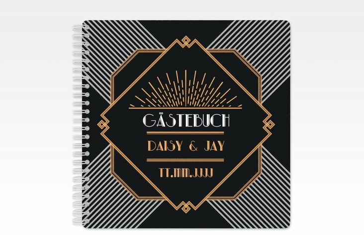 Gästebuch Hochzeit Gatsby Ringbindung