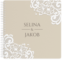 Klick: Details zu Gästebuch Hochzeit "Vintage" anzeigen Gästebuch Hochzeit "Vintage" Ringbindung beige