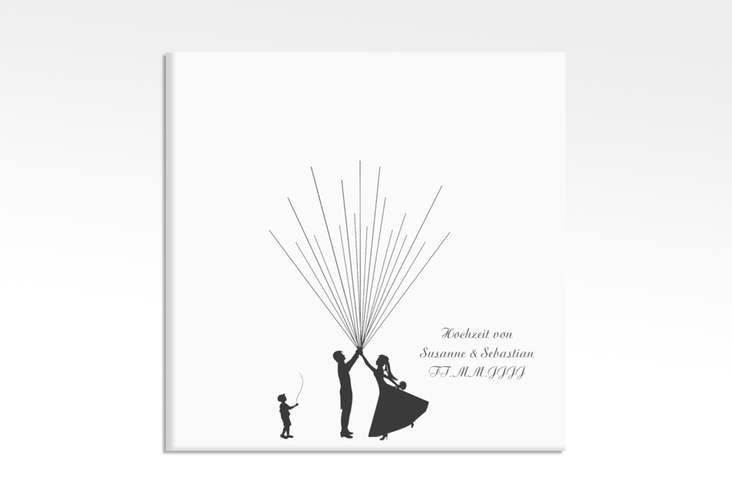 Wedding Tree Leinwand "Ballons Beatrice Boy" (bis 40 Gäste) 30 x 30 cm