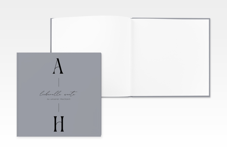 Gästebuch Creation Hochzeit Lebensbund 20 x 20 cm, Hardcover mit veredelbaren Initialen