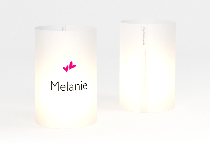 Windlicht Hochzeit Twohearts Windlicht pink