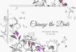 Change the Date-Karte Lilly A6 Karte quer lila