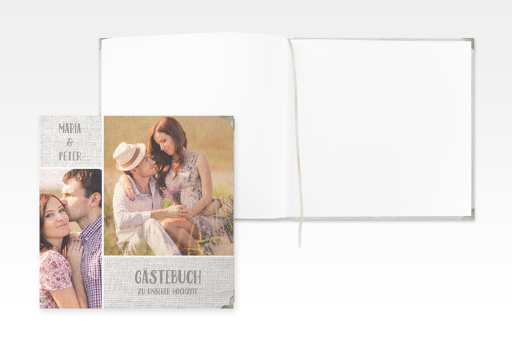 Gästebuch Selection Hochzeit Landliebe Leinen-Hardcover weiss