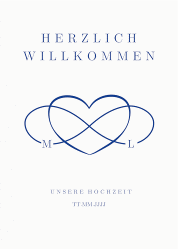 Klick: Details zu Willkommensschild Poster "Infinity" anzeigen Willkommensschild Poster Infinity 50 x 70 cm Poster blau