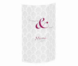 Klick: Details zu Menù matrimonio collezione Nantes anzeigen Menù matrimonio collezione Nantes DIN A4 Wickelfalz fucsia