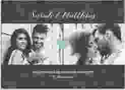 Willkommensschild Hochzeit Sparkly 70 x 50 cm Leinwand tuerkis