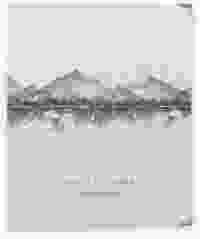 Hochzeitsalbum Bergliebe 21 x 25 cm grau mit Gebirgspanorama für Berghochzeit