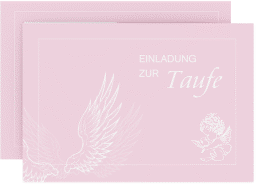 Klick: Details zu Einladungskarte Taufe "Angel" anzeigen Einladungskarte Taufe "Angel"