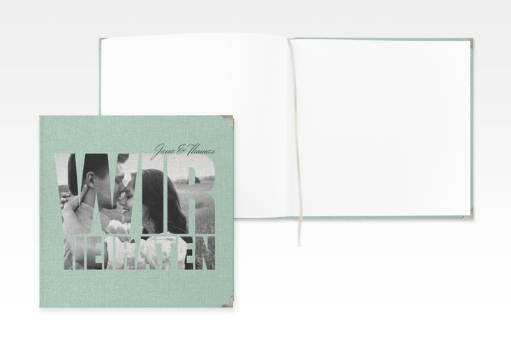 Gästebuch Selection Hochzeit Letters Leinen-Hardcover mint