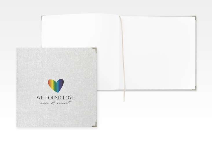 Gästebuch Selection Hochzeit Liebesbote Leinen-Hardcover bunt