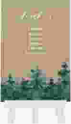 Tischaufsteller Hochzeit Evergreen Tischaufsteller Kraftpapier