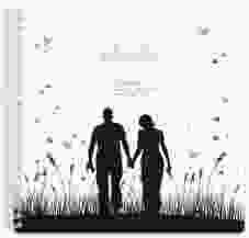 Gästebuch Hochzeit "Rouen" Ringbindung schwarz