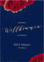 Klick: Details zu Willkommensschild Poster "Cherie" anzeigen Willkommensschild Poster Cherie 50 x 70 cm Poster gold