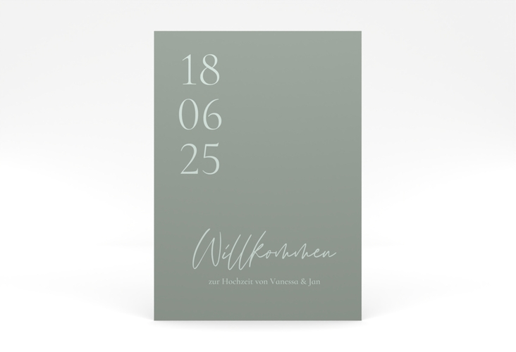 Willkommensschild Poster Day 50 x 70 cm Poster mit Datum im minimalistischen Design