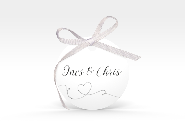 Geschenkanhänger Hochzeit Dolce Geschenkanhänger, rund