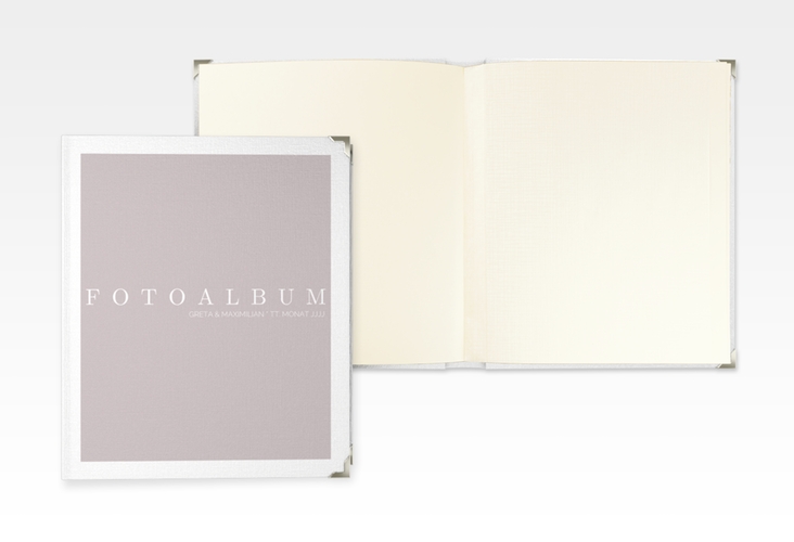 Hochzeitsalbum Simply 21 x 25 cm grau