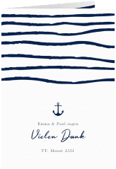 Danksagungskarte "Liebesanker"