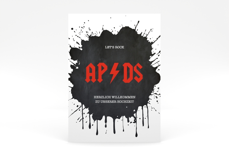 Willkommensschild Poster Hardrock 50 x 70 cm Poster für Rockband-Fans