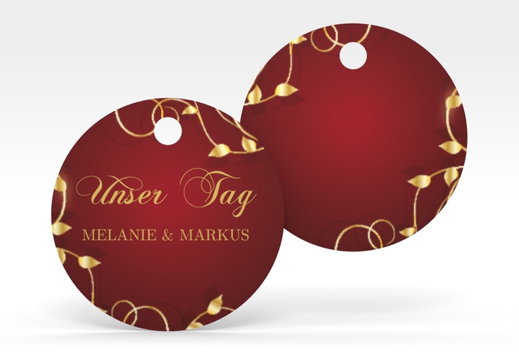 Geschenkanhänger Hochzeit Eternity Geschenkanhänger, rund