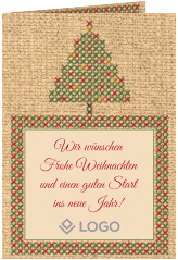 Klick: Details zu Geschäftliche Weihnachtskarte "Stickerei" anzeigen Geschäftliche Weihnachtskarte "Stickerei"