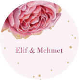 Klick: Details zu Aufkleber Hochzeit "Cherie" anzeigen Aufkleber Hochzeit Cherie Aufkleber, selbstklebend, rund rosa