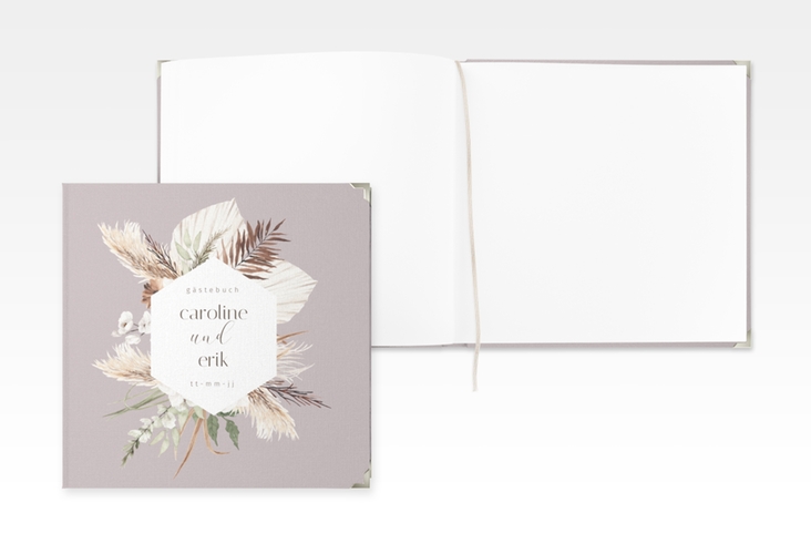 Gästebuch Selection Hochzeit Bohemian Leinen-Hardcover flieder