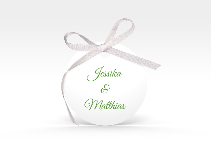 Geschenkanhänger Hochzeit Envie Geschenkanhänger, rund gruen