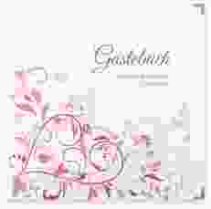 Gästebuch Selection Hochzeit Lilly Leinen-Hardcover pink