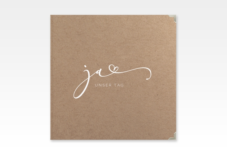 Gästebuch Selection Hochzeit Jawort Leinen-Hardcover modern minimalistisch mit veredelter Aufschrift